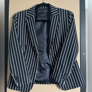 Banana Republic Navy Pinstripe Blazer